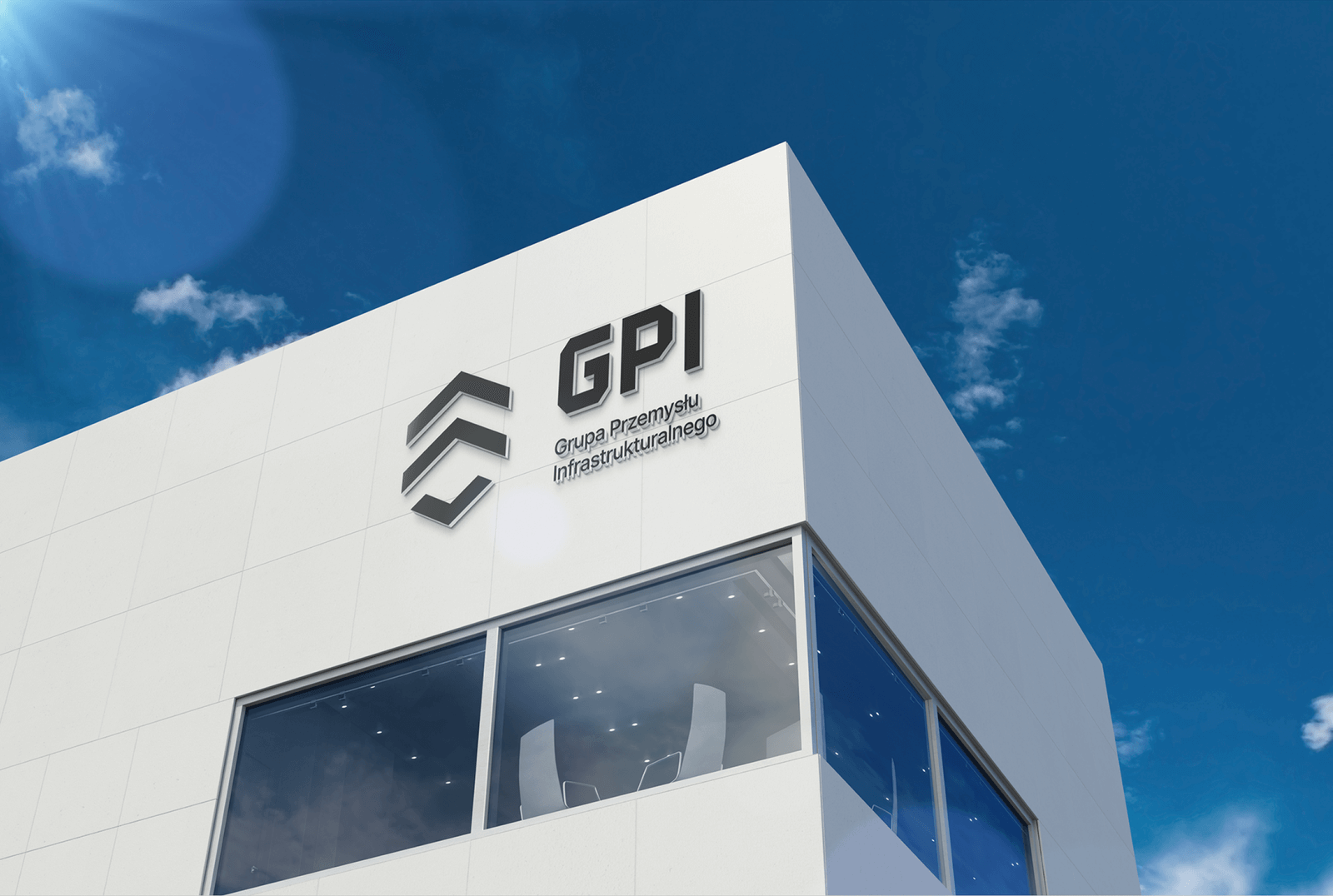 projekt logotypu Grupy Przemysłu Infrastrukturalnego